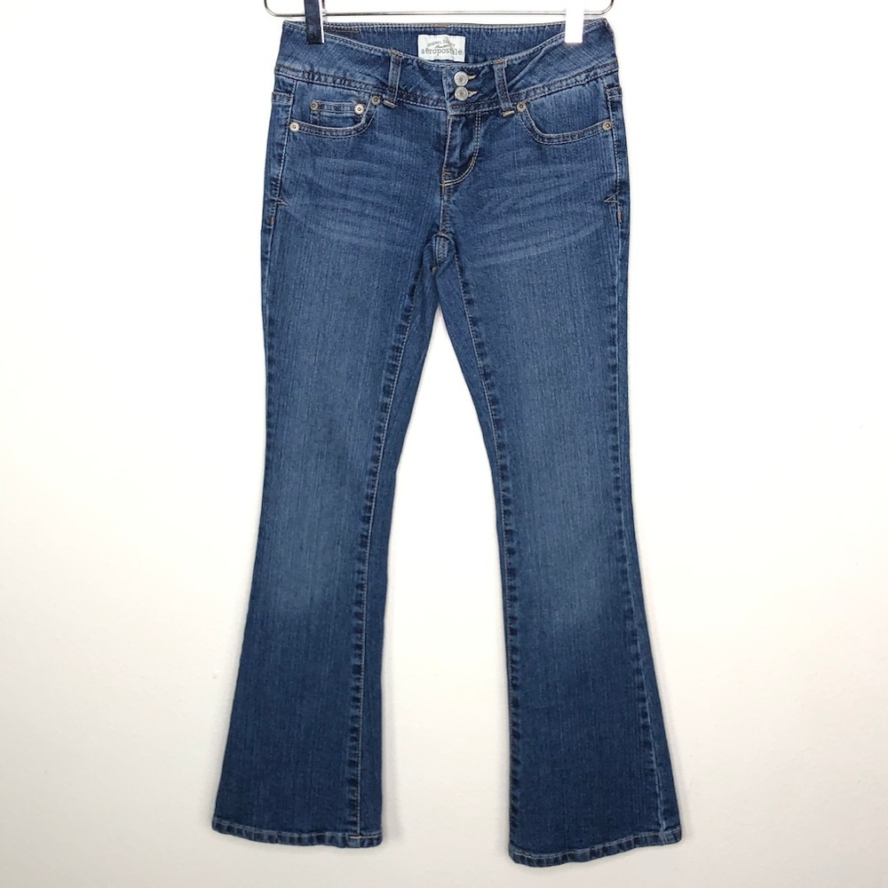 Aeropostale Hailey Flare Jeans Size 00 Short
